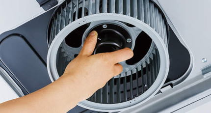 シロッコファン：ワンタッチ着脱ファンタイプ